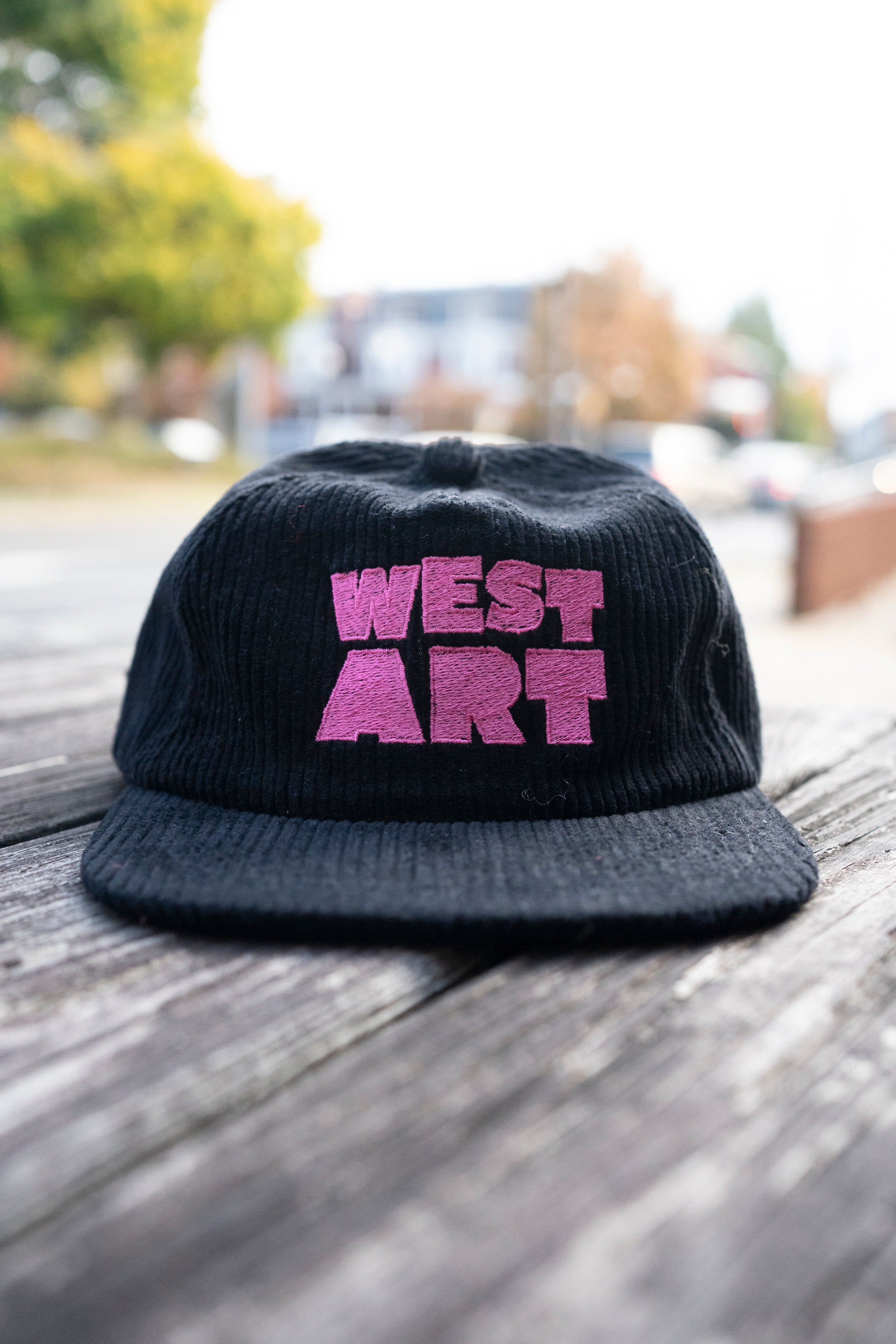 Corduroy Cap – Pink & Black