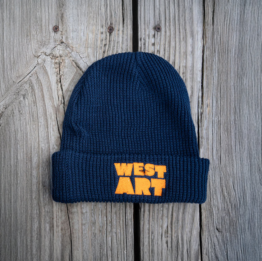 Beanie – Navy & Gold