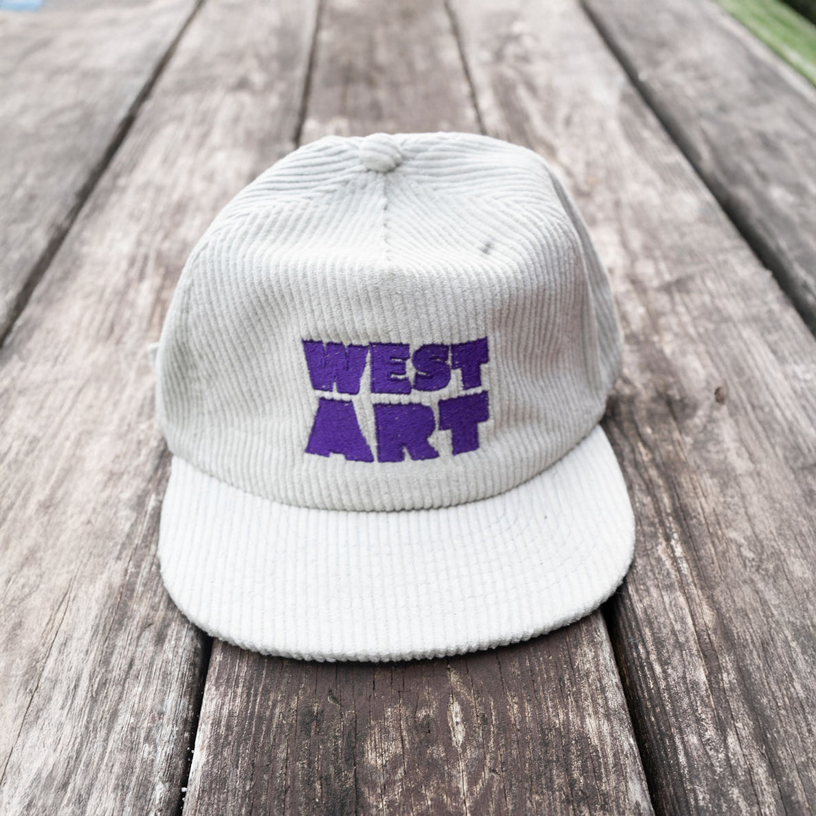 Corduroy Cap – Wolf Silver & Purple Thread
