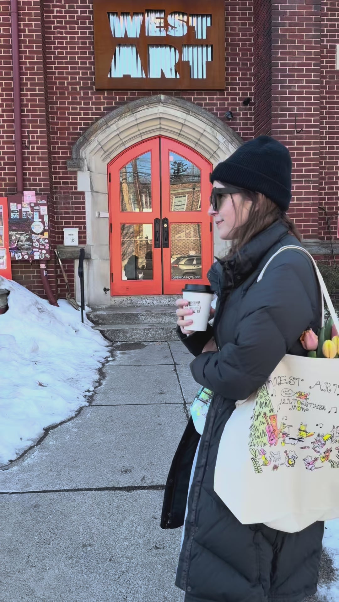 West Art x Sandwitch Shop Canvas Tote